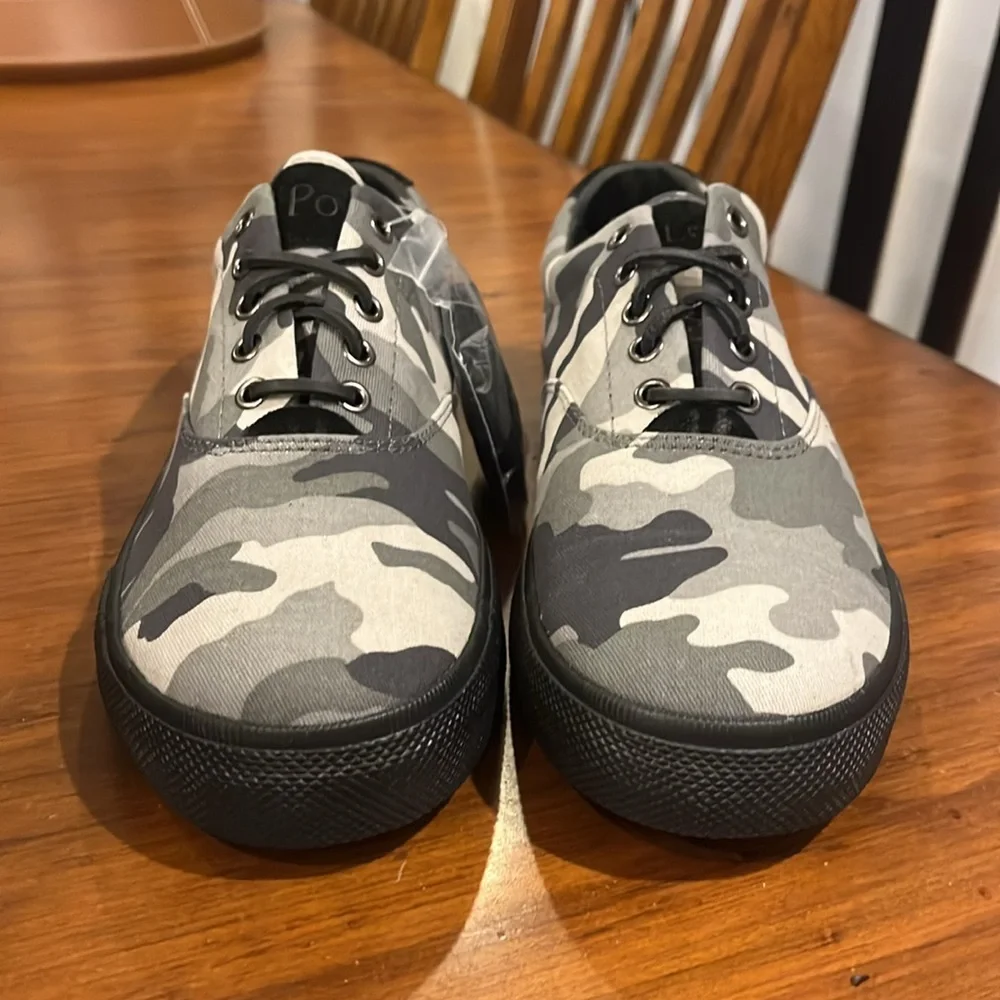 Polo Ralph Lauren Vaughn Camo Boat Deck Shoes Sneakers new Mens Size 11.5